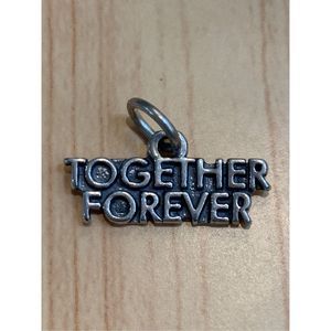 .925 Together Forever Sterling Silver Jewelry Charm